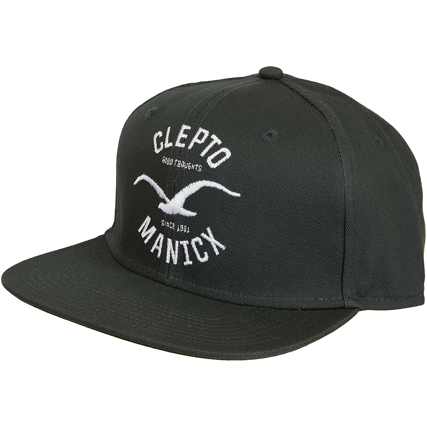 Cleptomanicx Snapback Cap Games dunkeloliv hier bestellen!