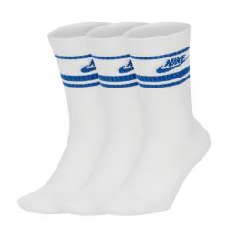 Nike Essential Stripe Crew Socken 3er Pack weiß/blau 