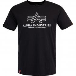 Alpha Industries Basic Embroidery T-Shirt schwarz weiß 