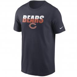 Nike NFL Chicago Bears Split Team T-Shirt blau 