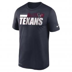 Nike NFL Houston Texans Team Name Legend T-Shirt blau 