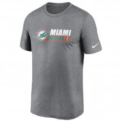 Nike NFL Miami Dolphins Team Conference T-Shirt grau 