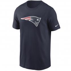 Nike NFL New England Patriots Logo Essential T-Shirt blau 