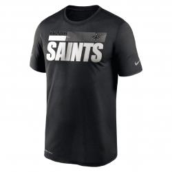 Nike New Orleans Saints Team Name T-Shirt schwarz 