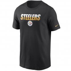 Nike NFL Pittsburgh Steelers Split Team T-Shirt schwarz 