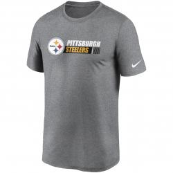 Nike NFL Pittsburgh Steelers Team Conference T-Shirt grau 