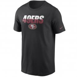 Nike NFL San Francisco 49ers Split Team T-Shirt schwarz 