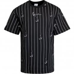 T-Shirt Kani Pinstripe black/white 
