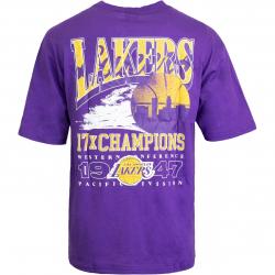 T-Shirt New Era NBA Championship Oversized L.A. Lakers purple 