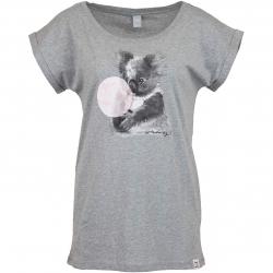 Iriedaily Damen T-Shirt Koala Bubble grau 
