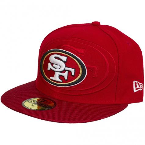 New Era 59Fifty Fitted Cap NFL Sideline SF 49ers rot/weiß 