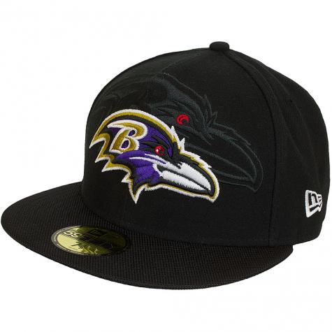 New Era 59Fifty Fitted Cap NFL Sideline Baltimore Ravens schwarz 