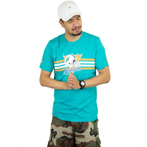 New Era T-Shirt NFL Retro Script Miami Dolphins türkis 