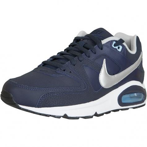 Nike Sneaker Air Max Command Leather dunkelblau/silber 