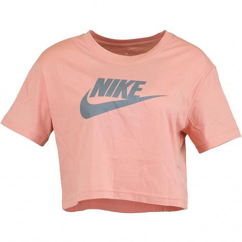 Nike Damen T-Shirt Icon Futura Crop rosa 