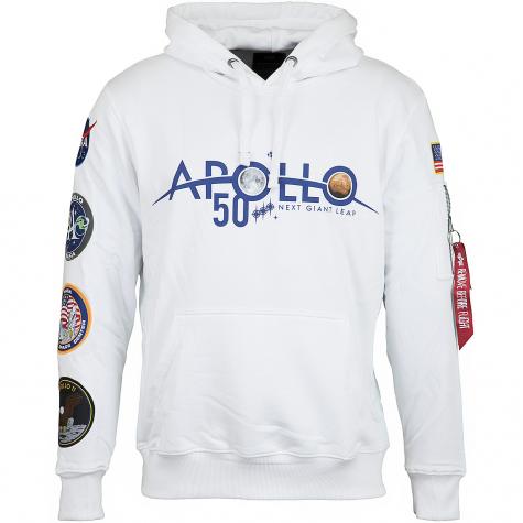 Alpha Industries Hoody Apollo 50 Patch weiß 