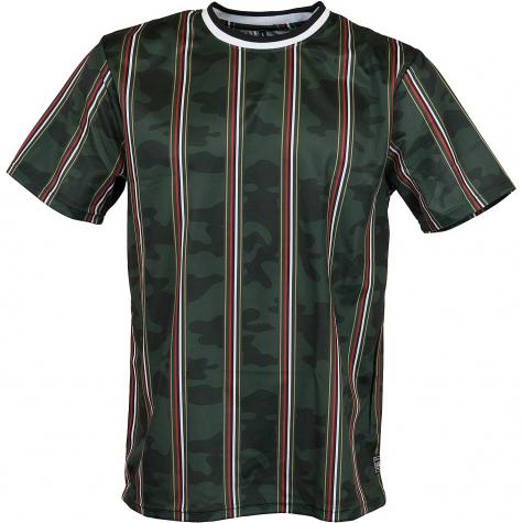 Southpole T-Shirt Thin Vertical Stripes camo 