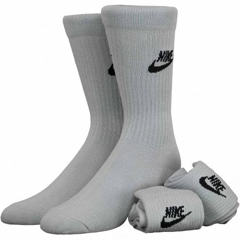 Nike Socken Essential Crew 3er grau 