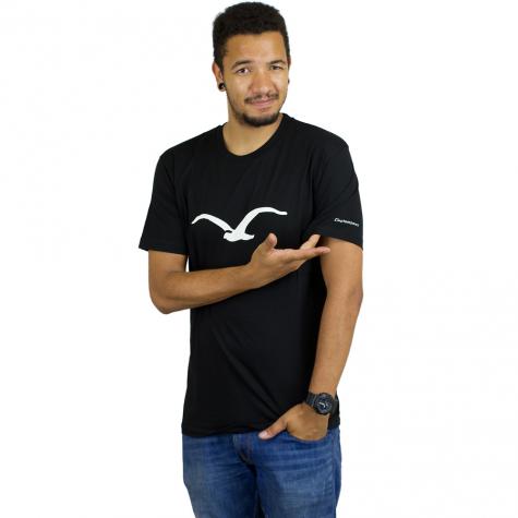 Cleptomanicx T-Shirt Möwe schwarz 