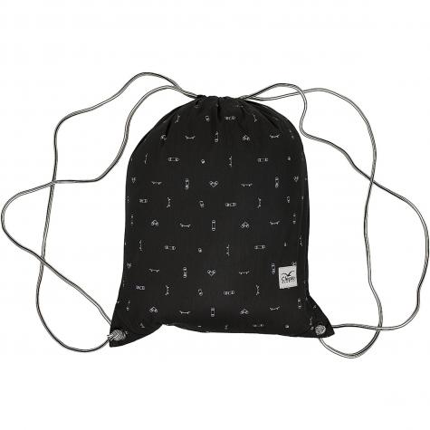 Cleptomanicx Gym Bag Pattern schwarz 