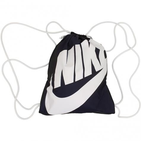 Nike Gym Bag Heritage Gymsack obsidian dunkelblau/weiß 