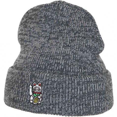 Iriedaily Beanie Bye Bye Cat grau