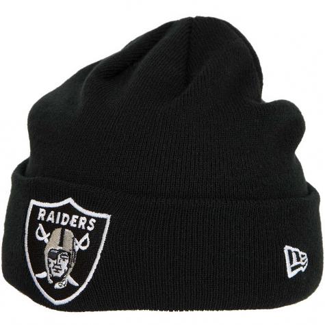 New Era Beanie Team Essential Cuff Oakland Raiders schwarz 