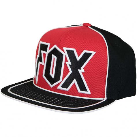 Fox Snapback Cap Faction schwarz/rot 