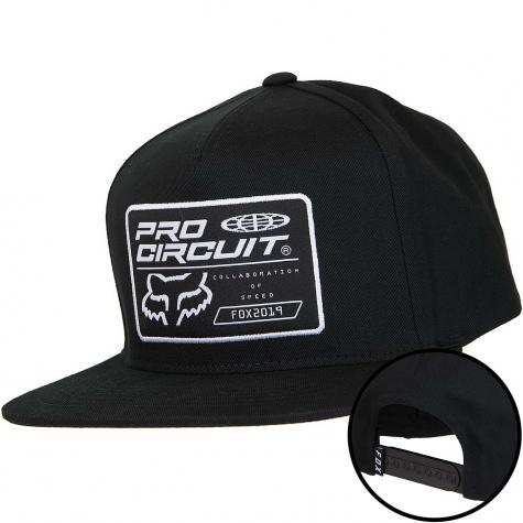 Fox Snapback Cap Pro Circuit schwarz 