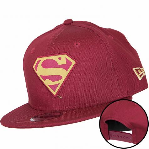 New Era 9Fifty Kinder Snapback Cap Character Superman weinrot/gold