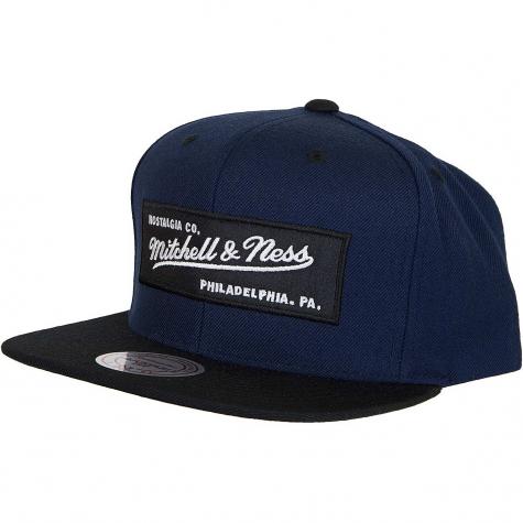 Mitchell & Ness Snapback Cap Box Logo dunkelblau/schwarz 