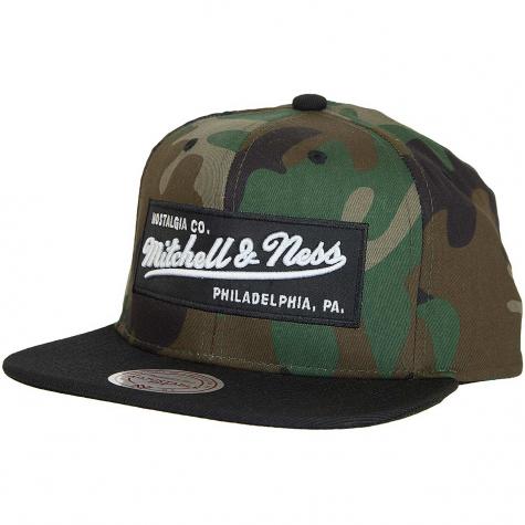 Mitchell & Ness Snapback Cap Box Logo OB camouflage/schwarz 