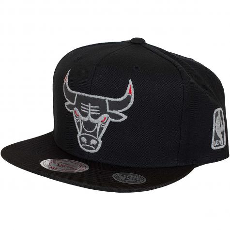 Mitchell & Ness Snapback Cap Double Reflective Chicago Bulls schwarz 
