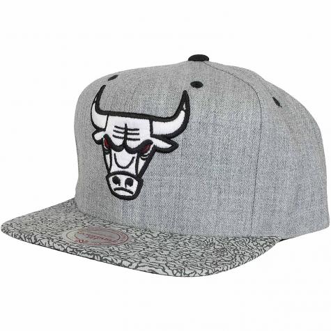 Mitchell & Ness Snapback Cap Elephant Snap Chicago Bulls grau meliert 