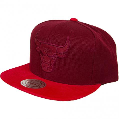 Mitchell & Ness Snapback Cap Max Chicago Bulls burgundy/rot 