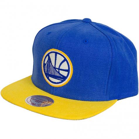 Mitchell & Ness Snapback Cap Sandy Golden State Warriors royal/gelb 