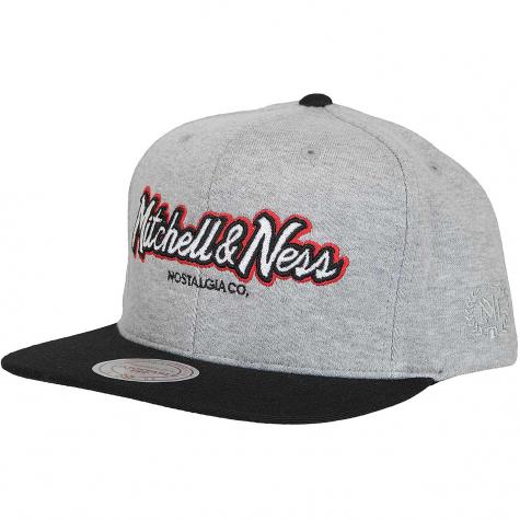 Mitchell & Ness Snapback Cap The 3-tone Pinscript Own Brand grau/schwarz 
