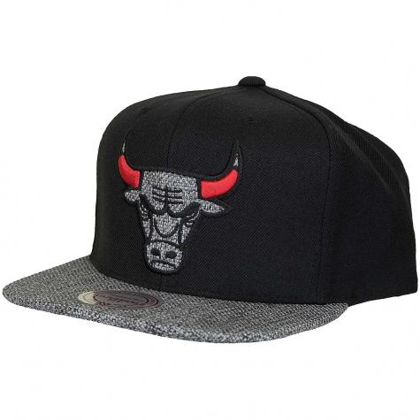 Mitchell & Ness Snapback Cap Woven TC NBA Chicago Bulls schwarz/grau 