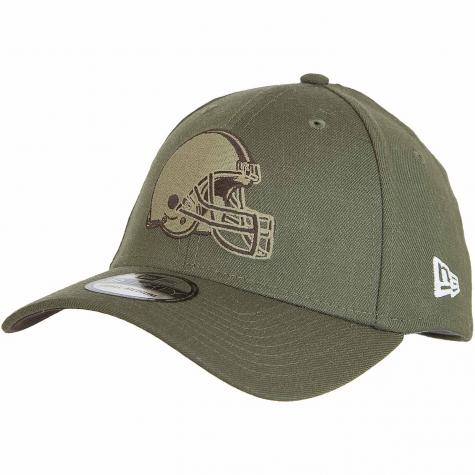 New Era 39Thirty Fitted Cap OnField 18 STS Cleveland Browns oliv 