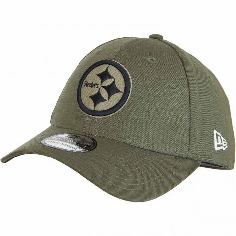 New Era 39Thirty Fitted Cap OnField 18 STS Pittsburgh Steelers oliv 
