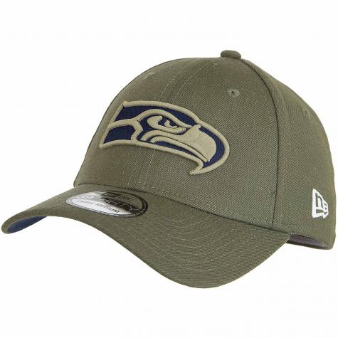 New Era 39Thirty Fitted Cap OnField 18 STS Seattle Seahawks oliv 