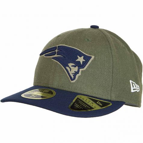 New Era 59Fifty Fitted Cap OnField 18 STS New England Patriots oliv 