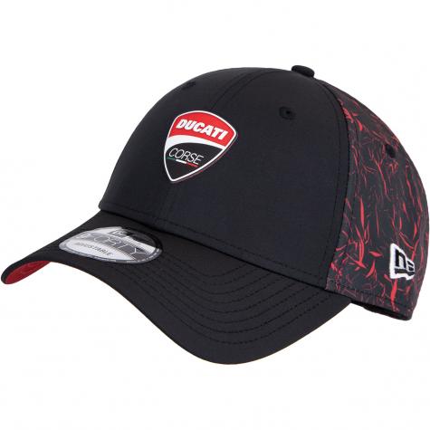 Cap New Era 9forty Crinkle AOP Ducati black/red 