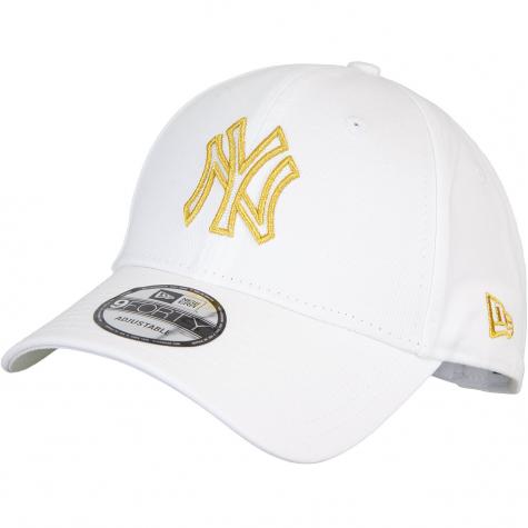 New Era MLB New York Yankess Metallic Logo 9forty Cap weiß 