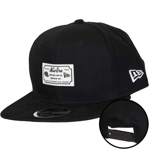 New Era 9Fifty Snapback Cap Script Patch schwarz