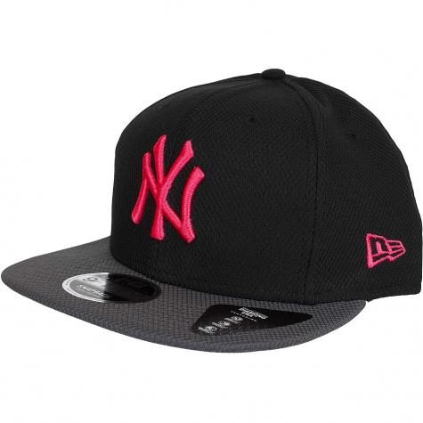 New Era 9Fifty Snapback Cap Diamond NY Yankees schwarz/grau/pink 