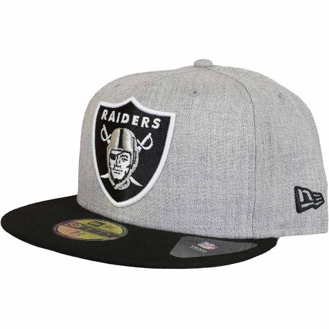 New Era 59Fifty Fitted Cap Heather Oakland Raiders grau 