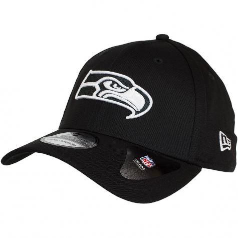 New Era 39Thirty Flexfit Cap Monochrome Seattle Seahawks schwarz 