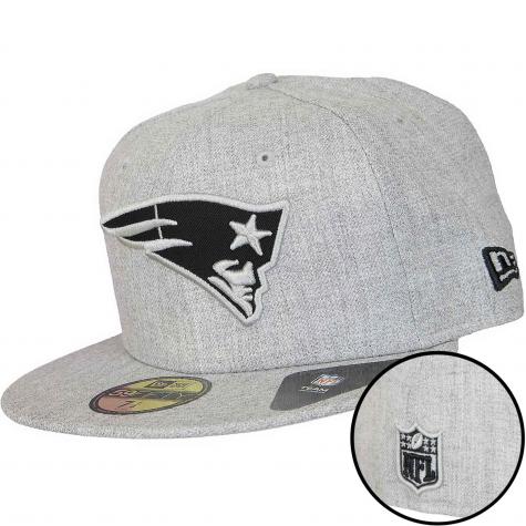 New Era 59Fifty Fitted Cap NFL Heather Patriots grau 