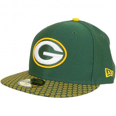 New Era 59Fifty Fitted Cap OnField NFL17 GreenBay Packers grün/gelb 